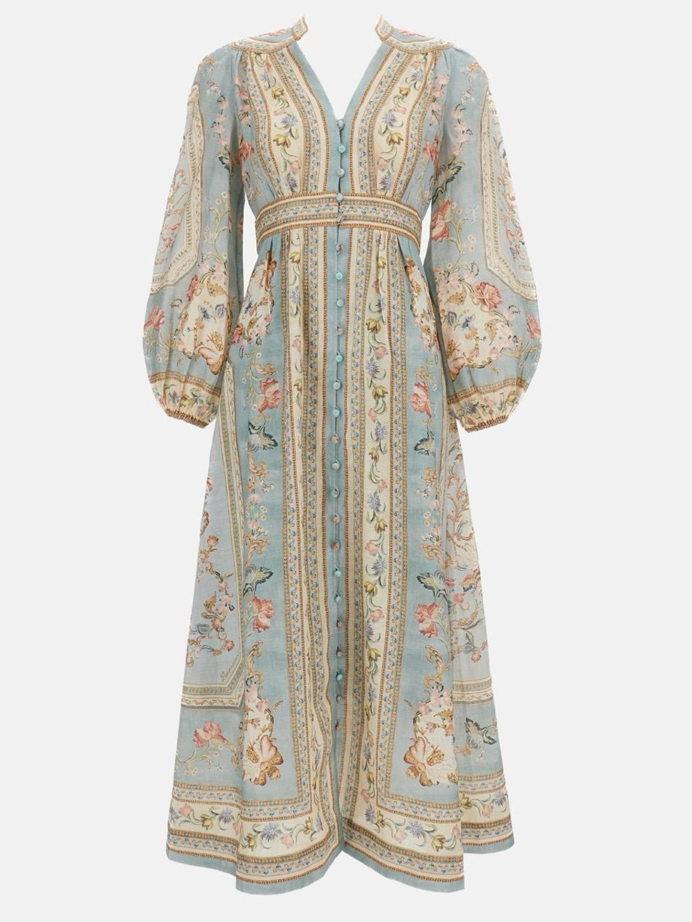 Zimmermann Roselight floral linen midi dress - Picture 13 of 16